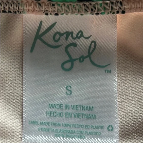 Kona Sol Floral High-Waisted Bikini Bottom - Picture 3 of 5